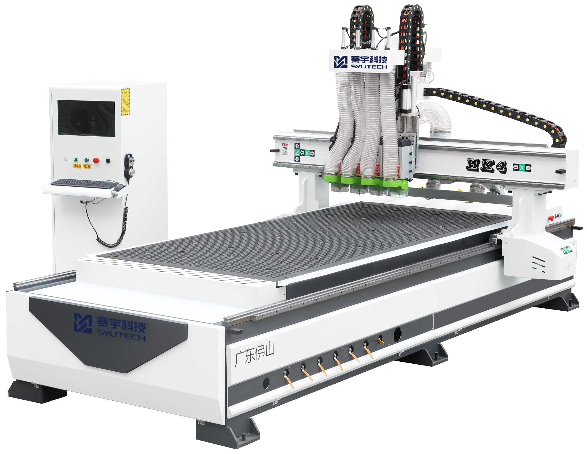 HK4 four-process CNC router on white background