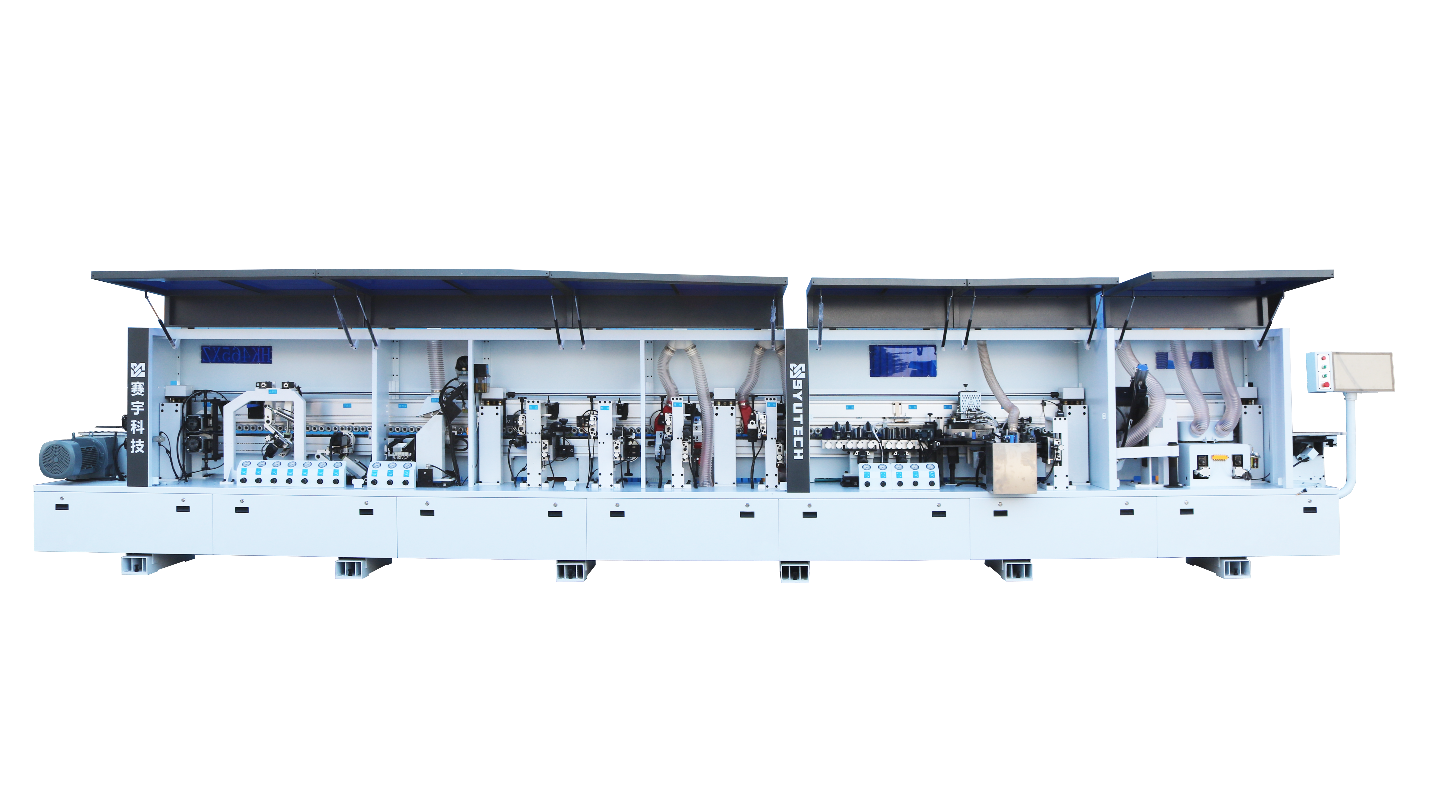 HK-465X-Z 45 degree angled and straight edge banding machine