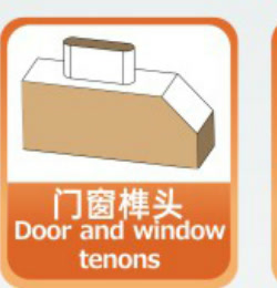 Door and window tenons