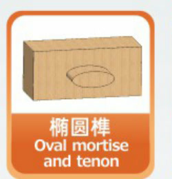 Oval mortise and tenon