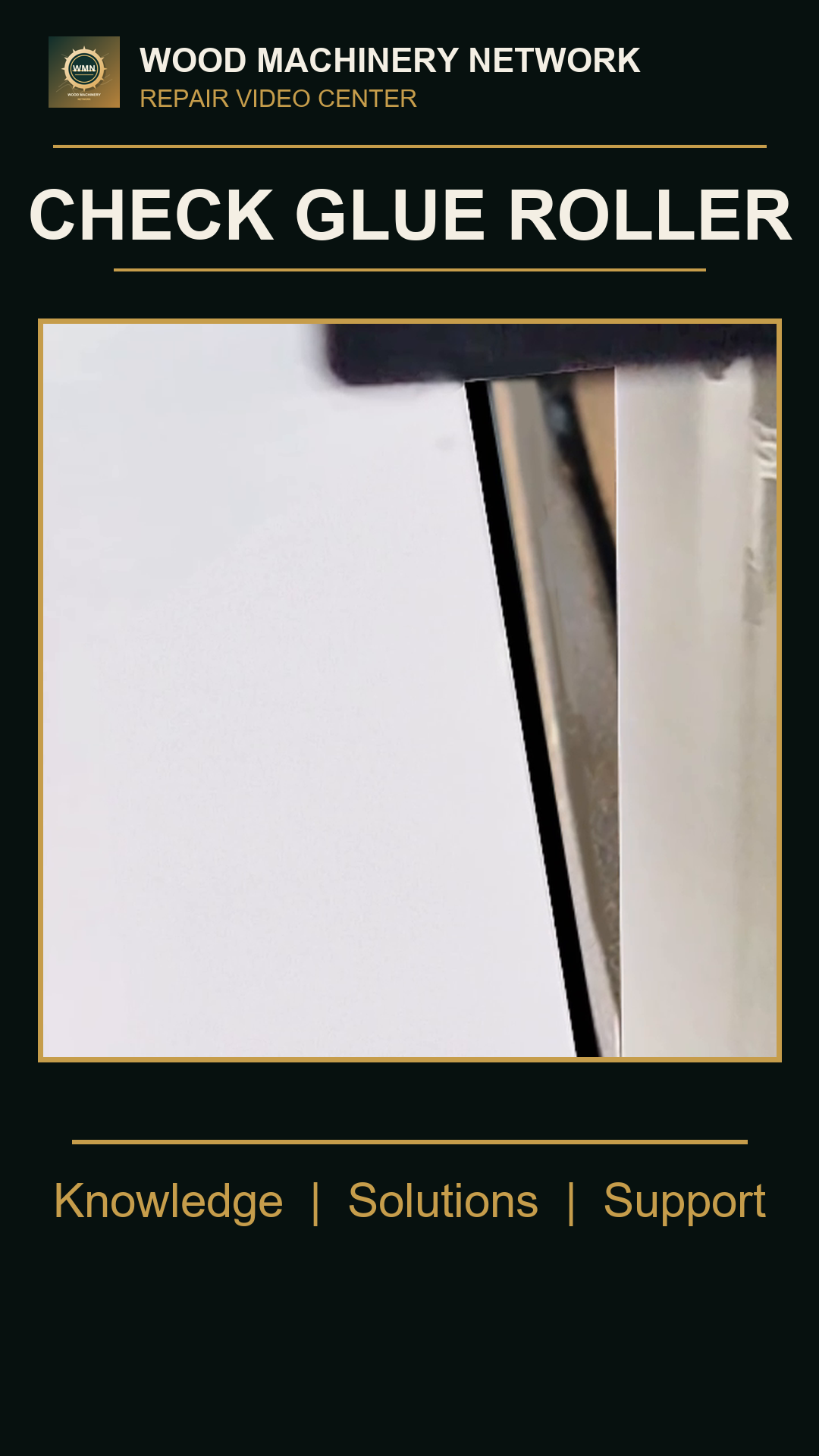 How to Fix Corner Damage Caused by Glue Roller Alignment