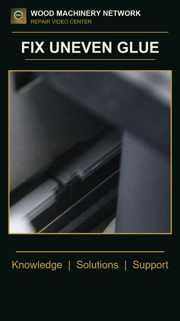 Why Is Glue Uneven on the Upper and Lower Edge of the Panel?