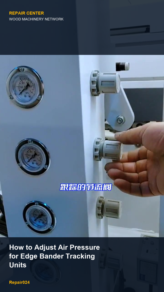 How to Adjust Air Pressure for Edge Bander Tracking Units
